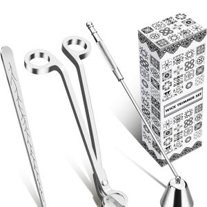 Elegant Silver Candle Wick Trimmer Set of 3, beautiful, NEW, fancy